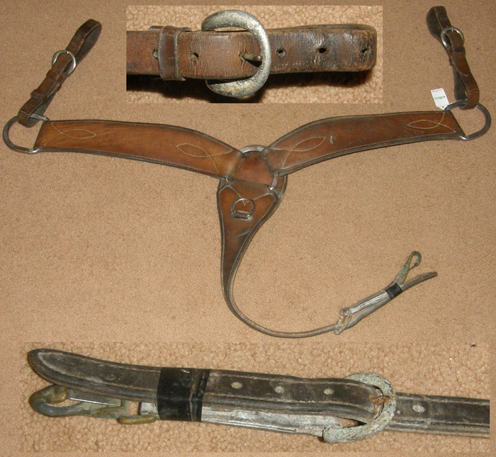 Breastcollar Martin Saddlery – Style Panier, Tressé, Peu Utilisé, équitation Western